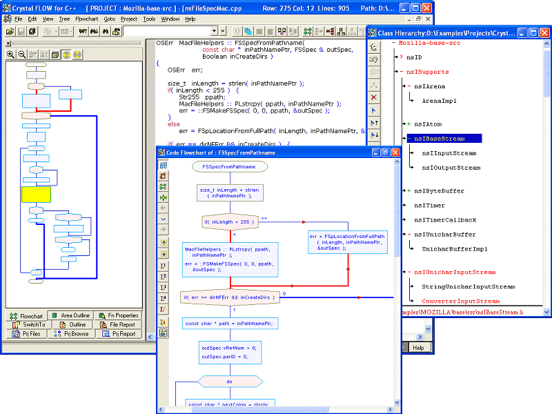 Screenshot for Crystal FLOW for C++ 4.59